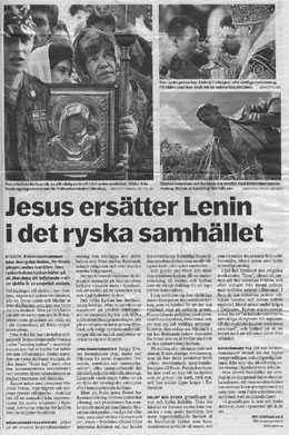 Jesus Replaces Lenin in Russian Society
